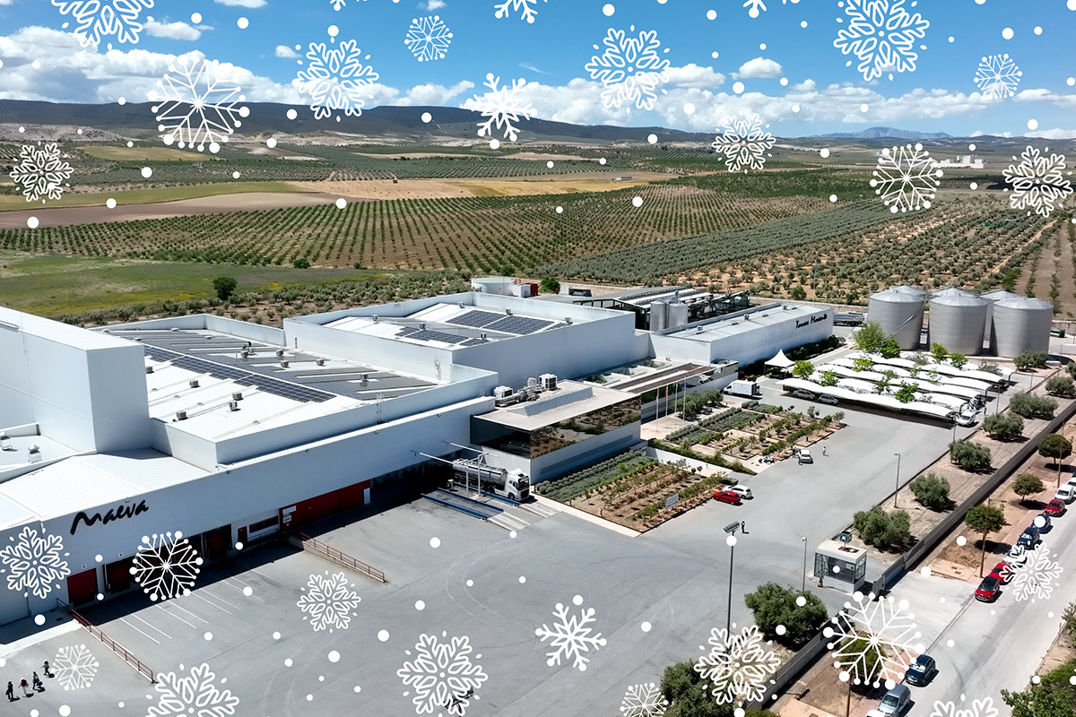 felices fiestas aceites maeva navidad 2025